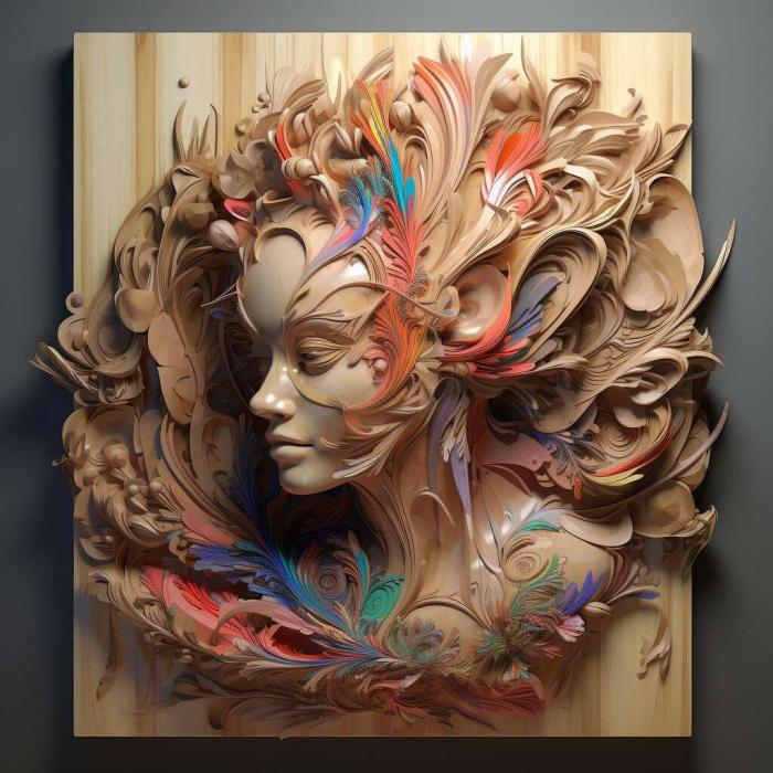 نموذج ثلاثي الأبعاد لآلة CNC 3D Art 